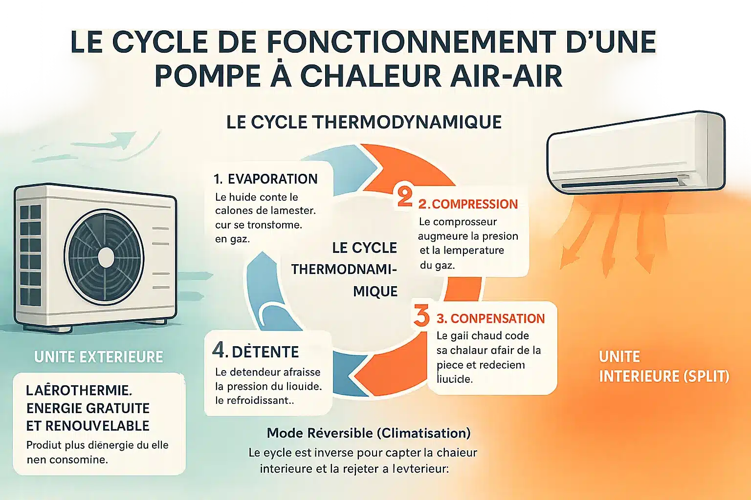 Pompe à chaleur air-air installation