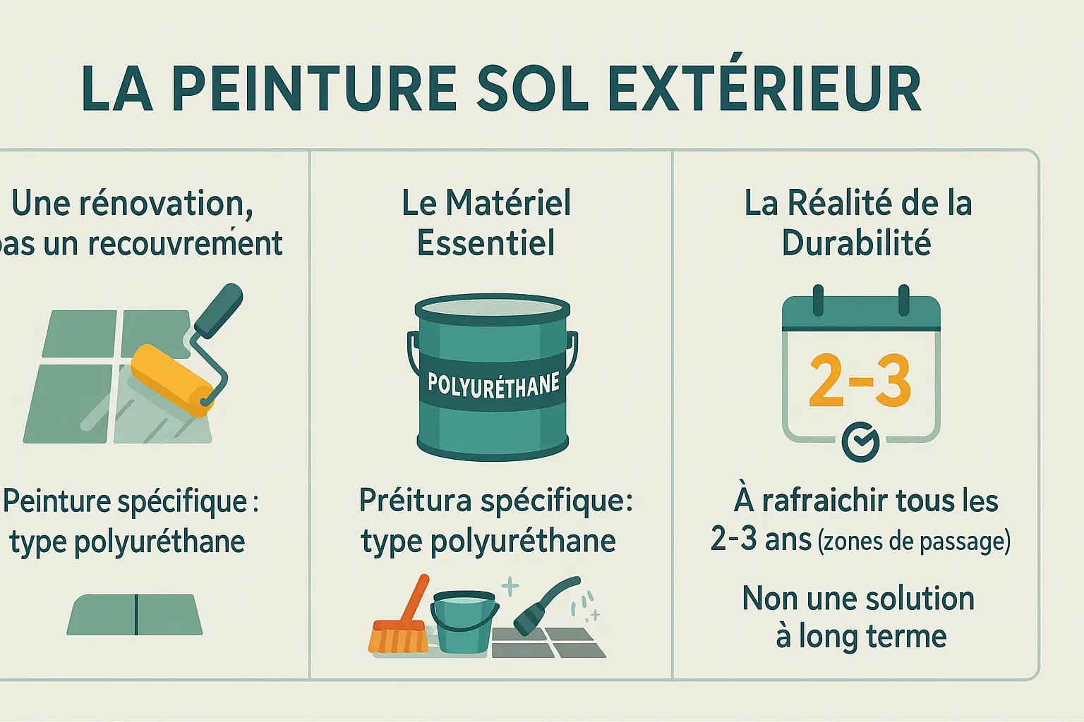 Allée en pavés autobloquants peints avec une peinture extérieure