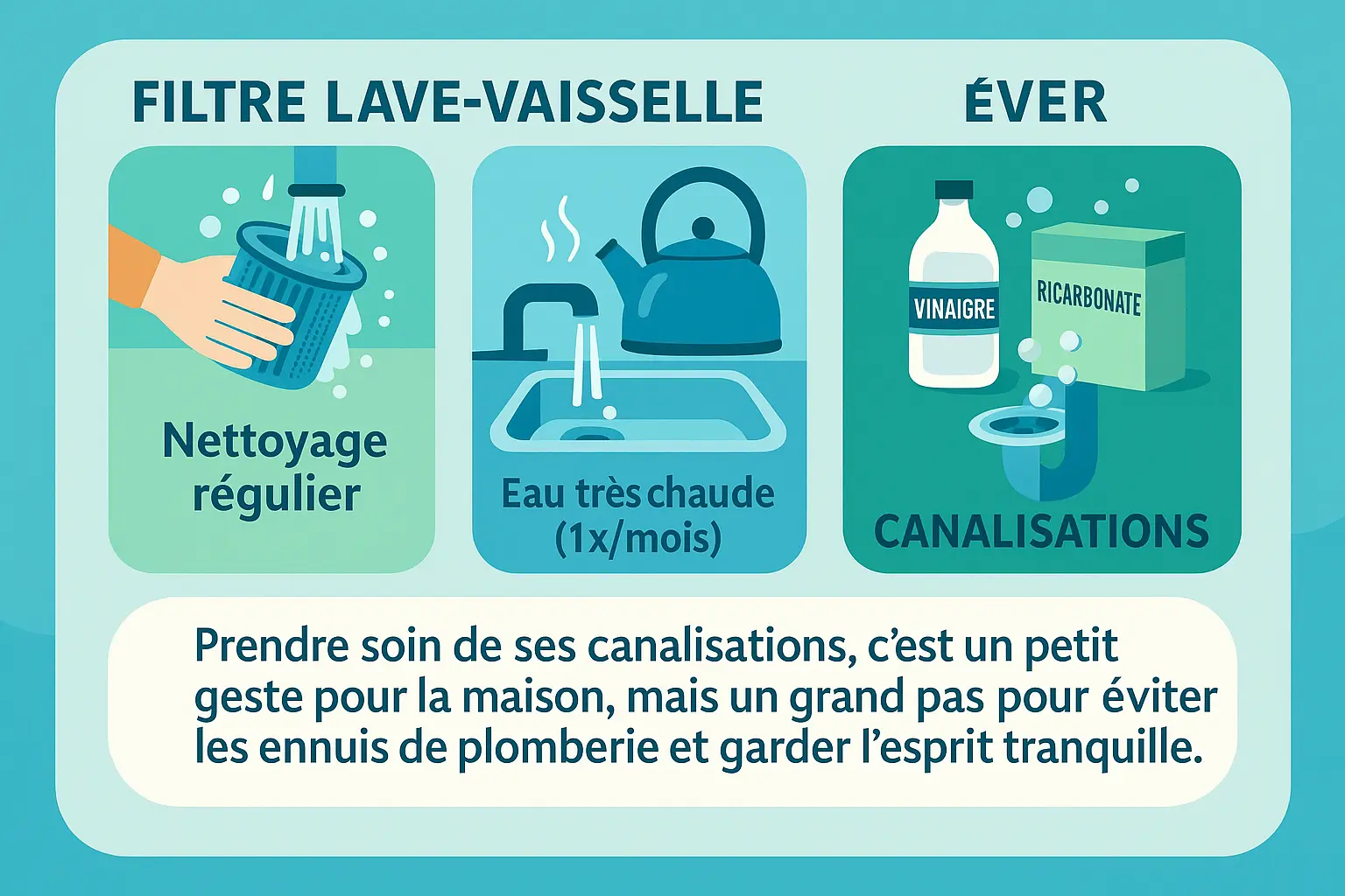 Illustration d'entretien des canalisations