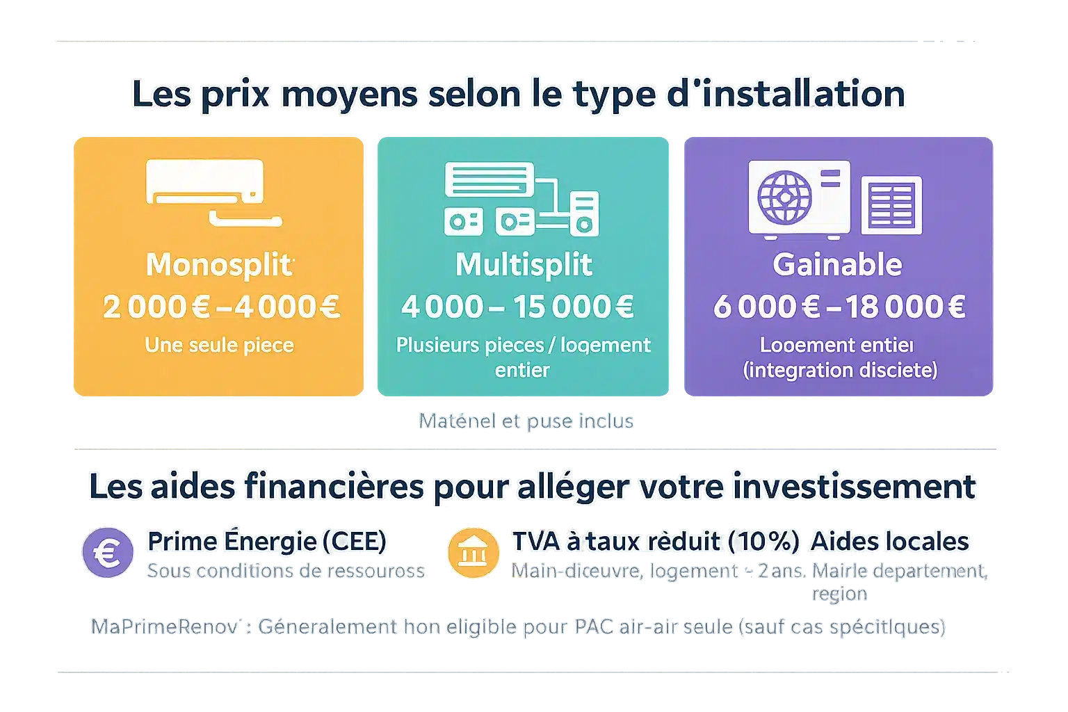 Pompe à chaleur modèle gainable