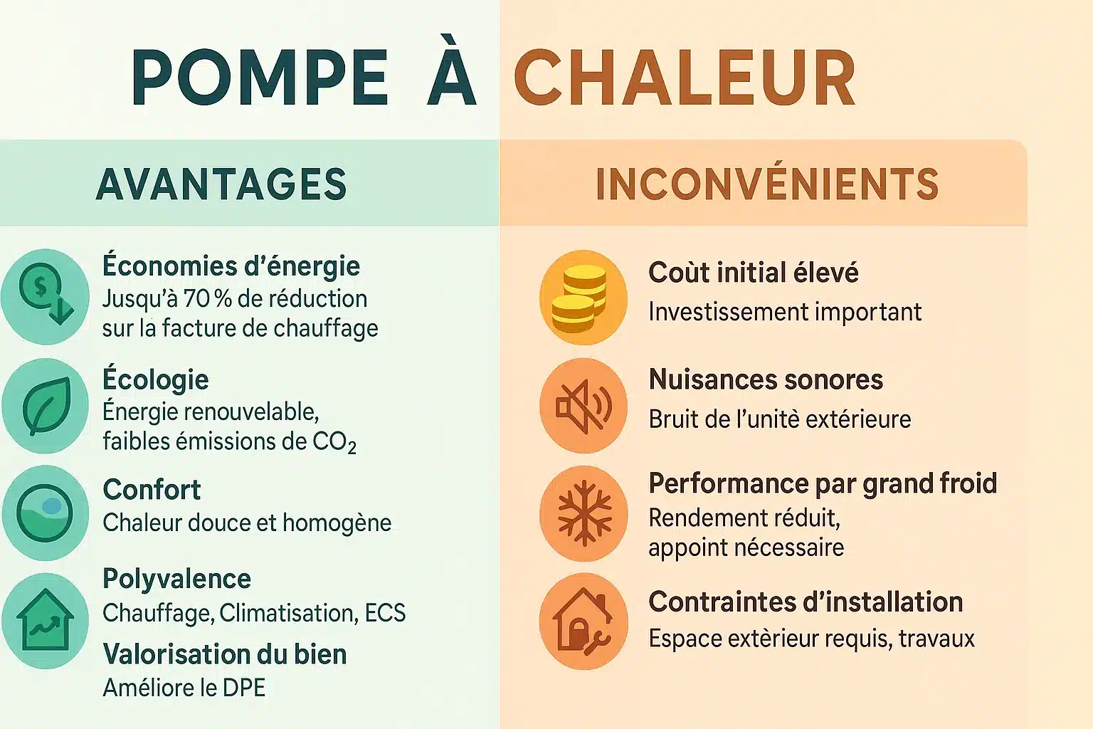 Types PAC et usage
