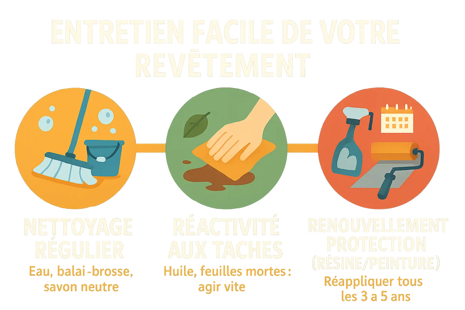 Illustration d'un sol extérieur bien entretenu