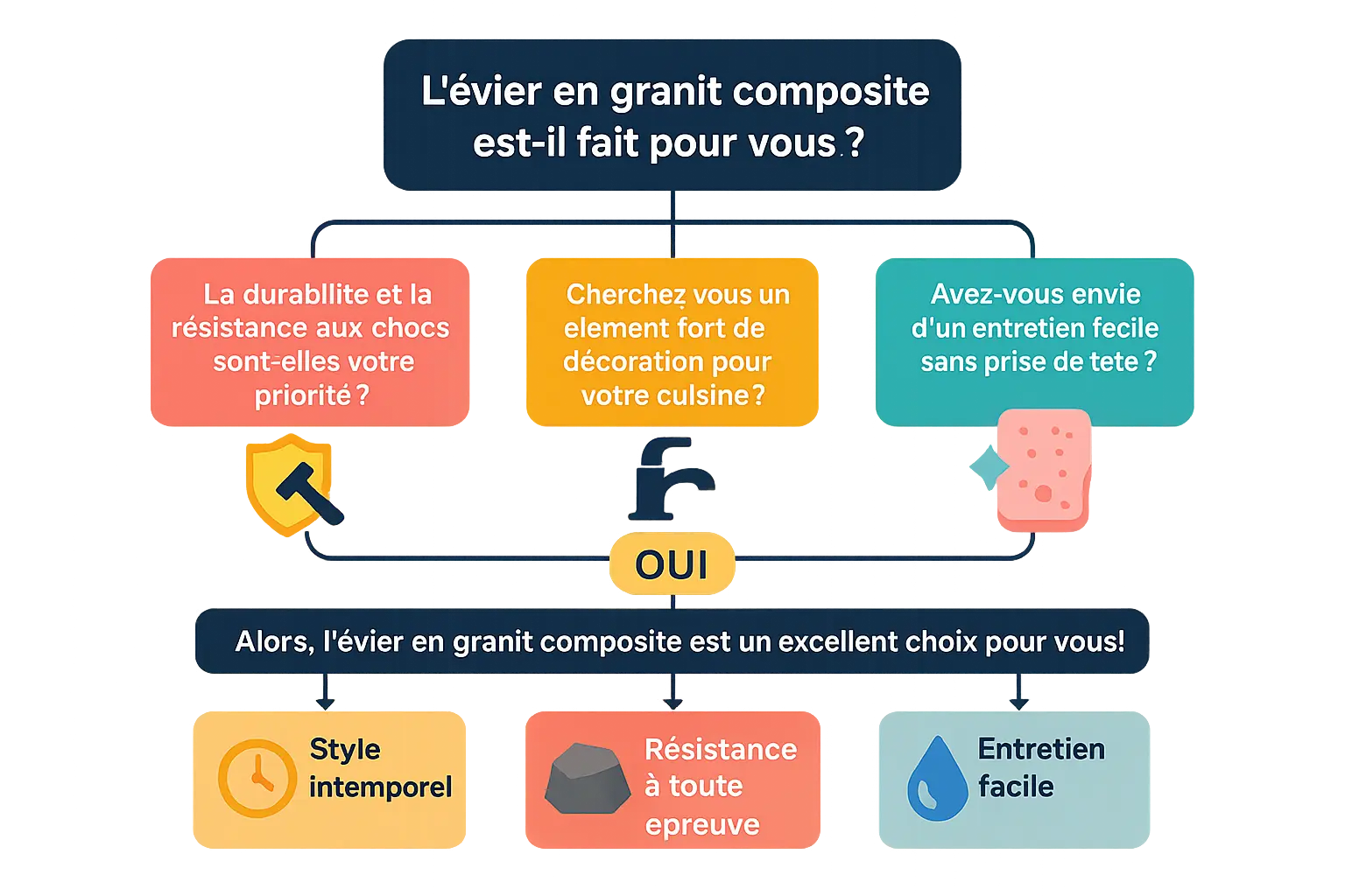 Installation évier dans cuisine rénovée