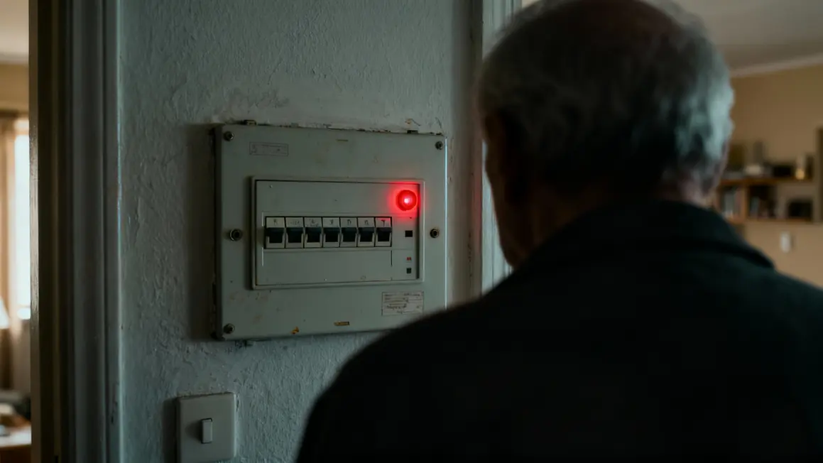 tableau électrique voyant rouge appartement froid