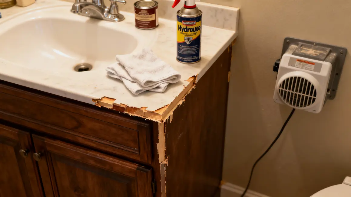Traitement hydrofuge meuble sous lavabo adapte