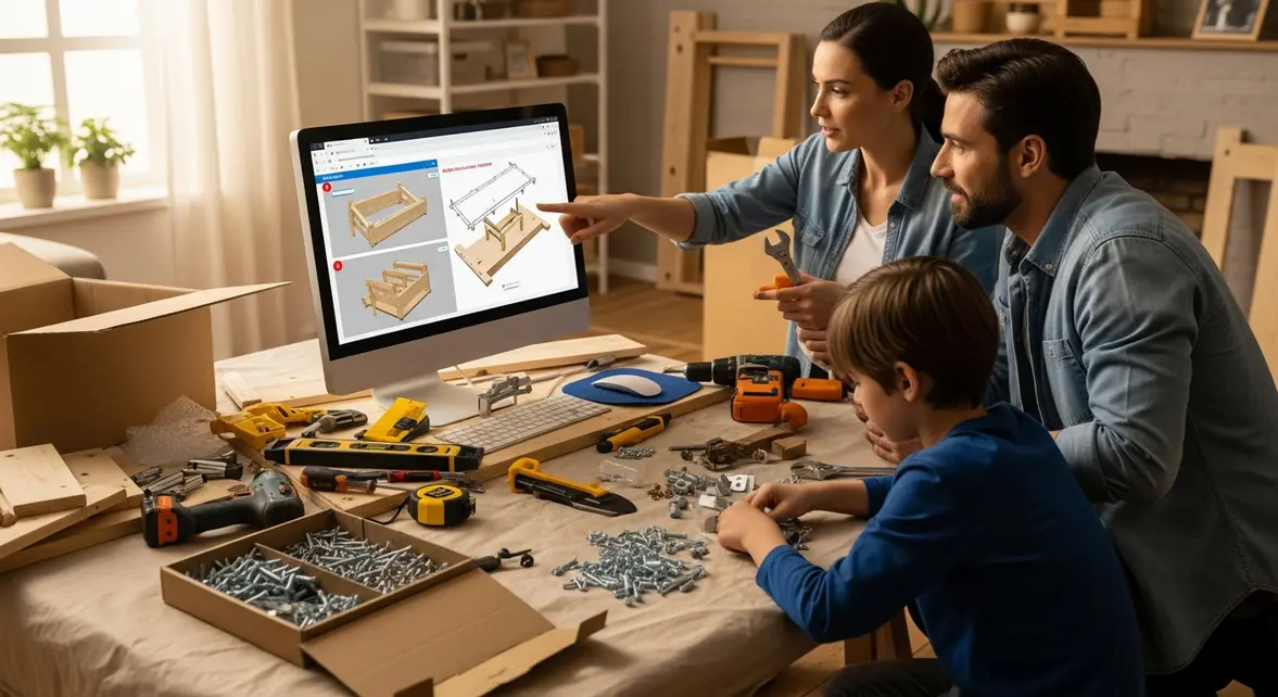 famille autour ordinateur tutoriels bricolage