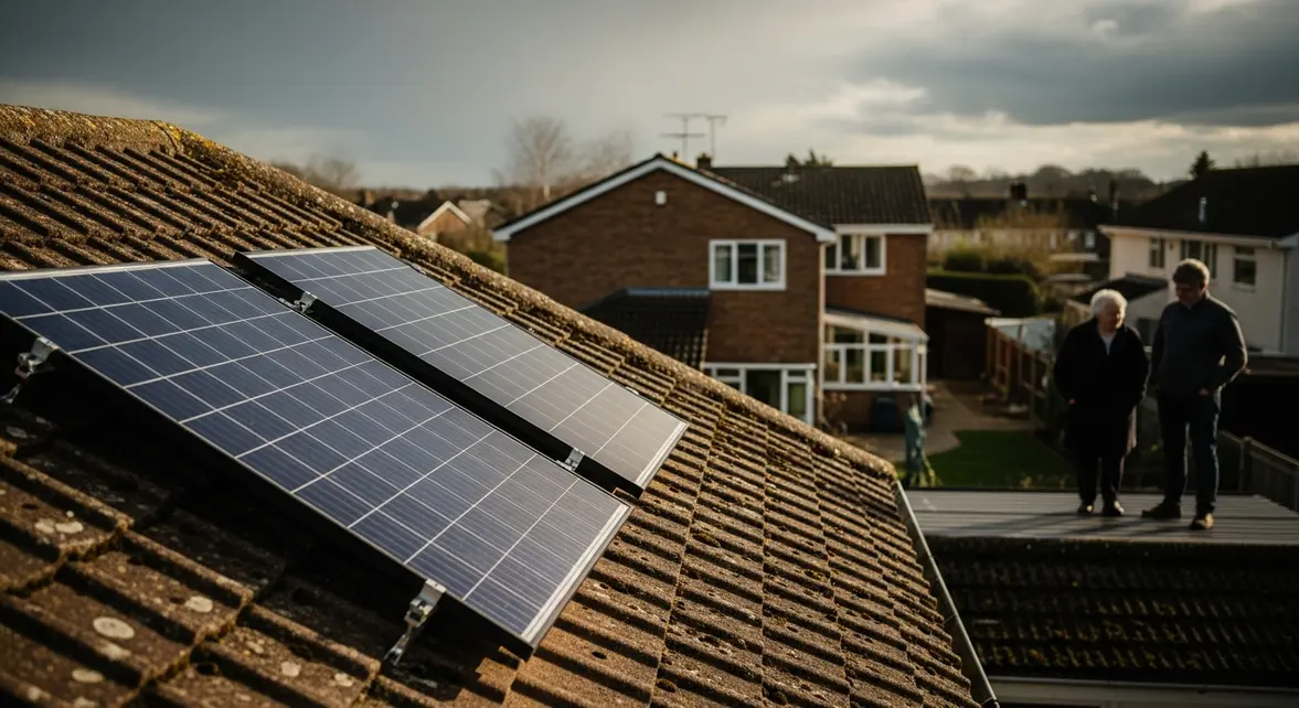 installation panneaux solaires Sunethic T800 sur maison modeste