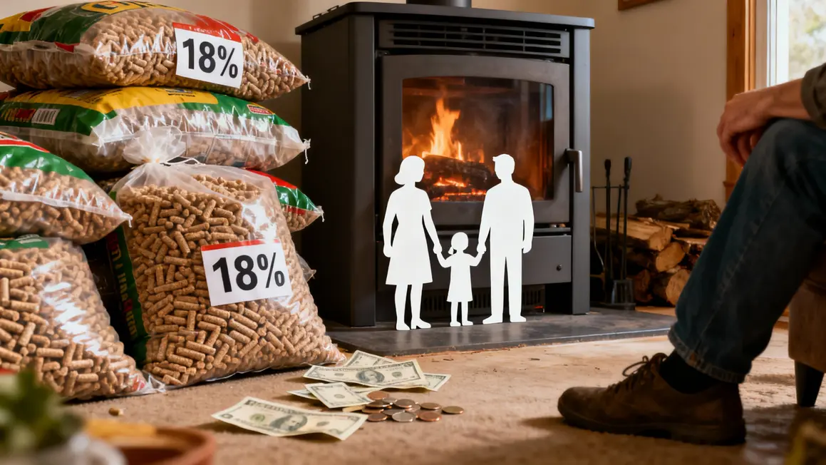 sacs pellets 18 pourcent familles poele tension