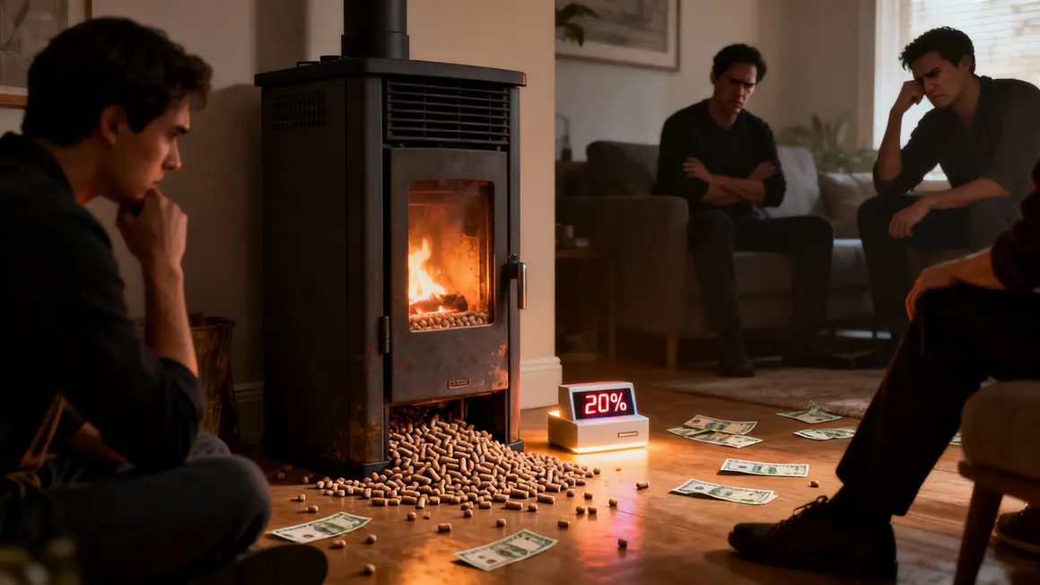 poele pellets gaspillage 20 pourcent billets budget