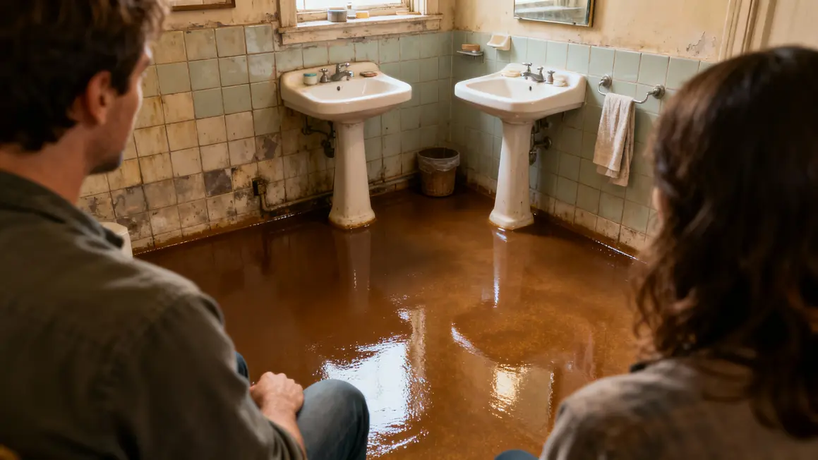 Résine carrelage ancien salle de bain relooké
