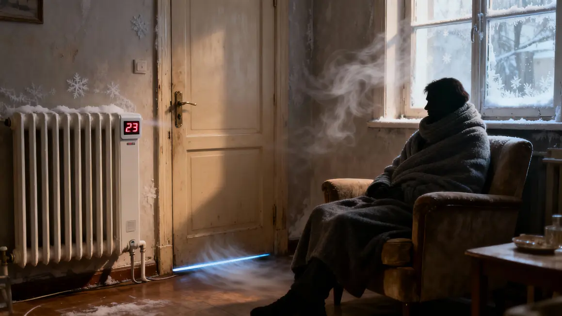 Radiateur salon courants d'air murs froids