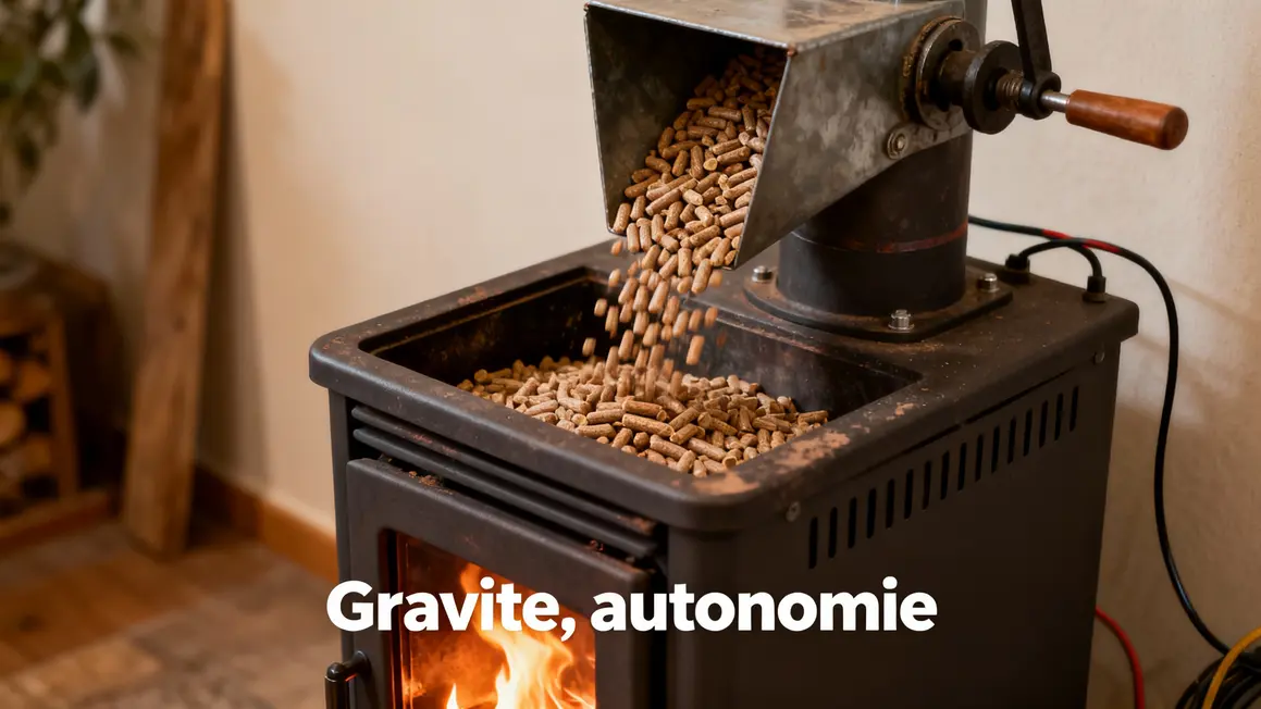 Fonctionnement poele a granules manuel gravite