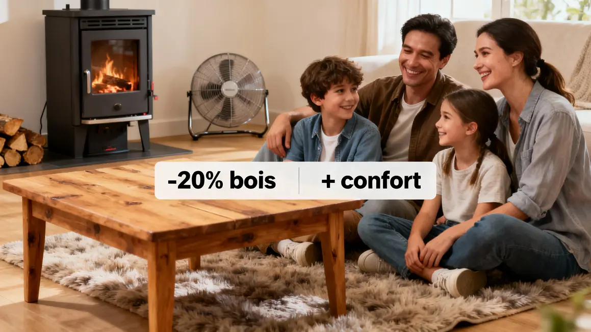 ventilateur thermoélectrique Lidl économie bois plus de confort