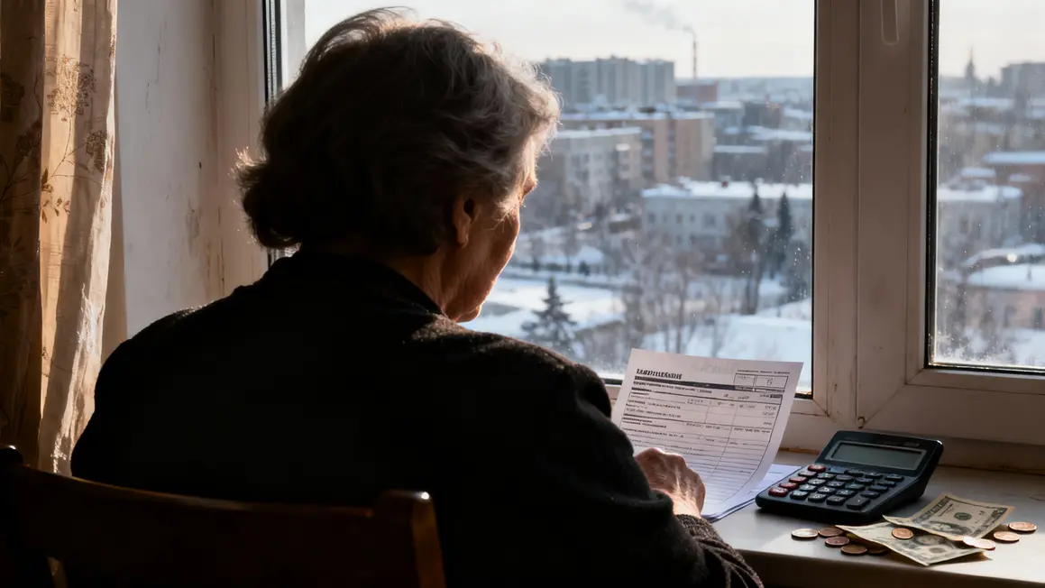 Femme retraite calcule budget sur relevé bancaire