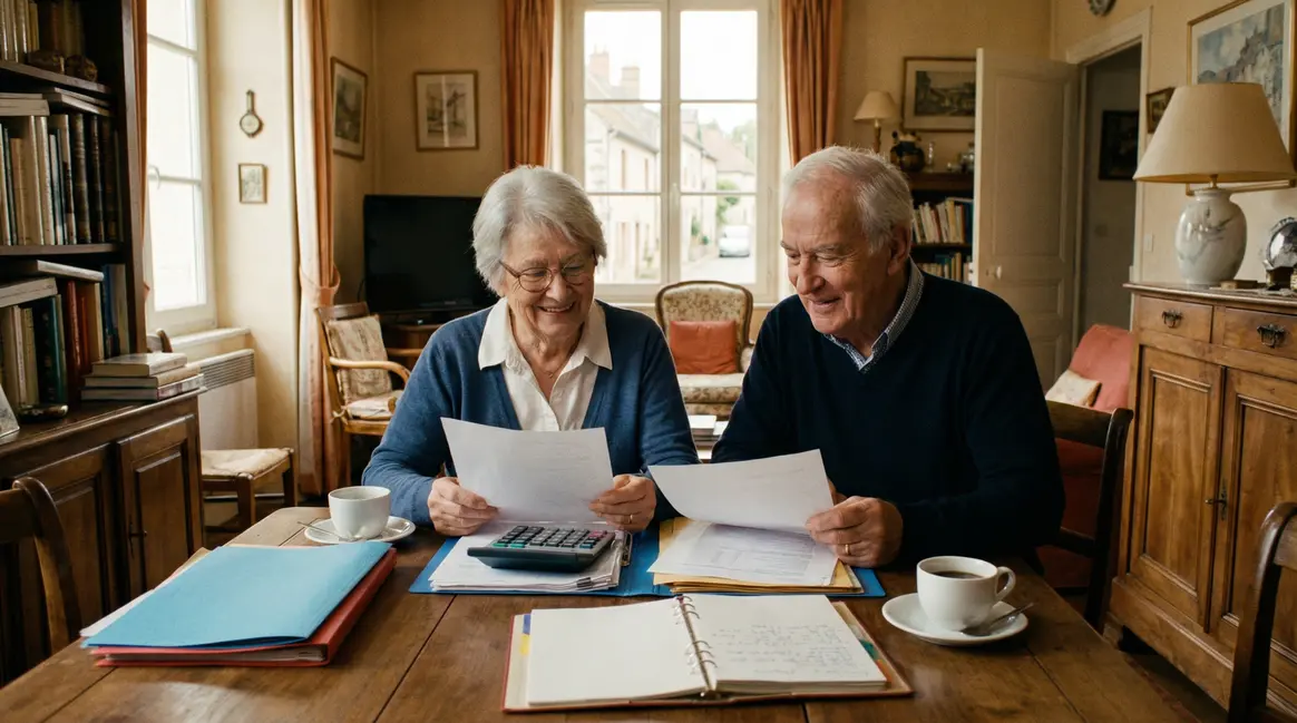 seniors analysant documents impots 2025
