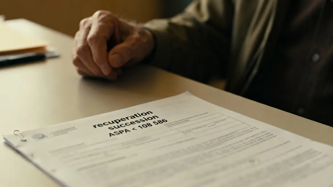Document récupération ASPA 2026 succession