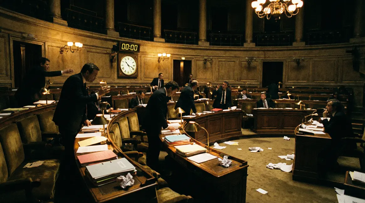 Suspension débats budget 2026 Assemblée nationale minuit