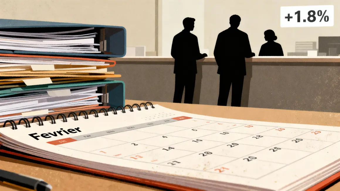 Diagramme administratif CAF recalcul des droits février