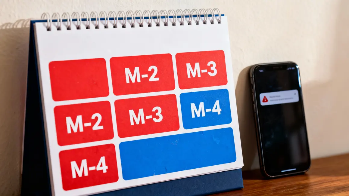 Calendrier CAF, alerte declaration trimestrielle, controle M-2 M-3 M-4