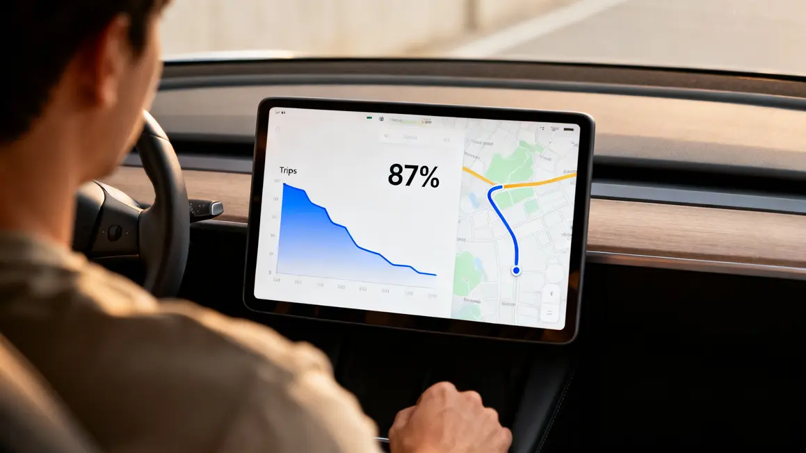 Tableau de bord données GPS baisse conduite senior