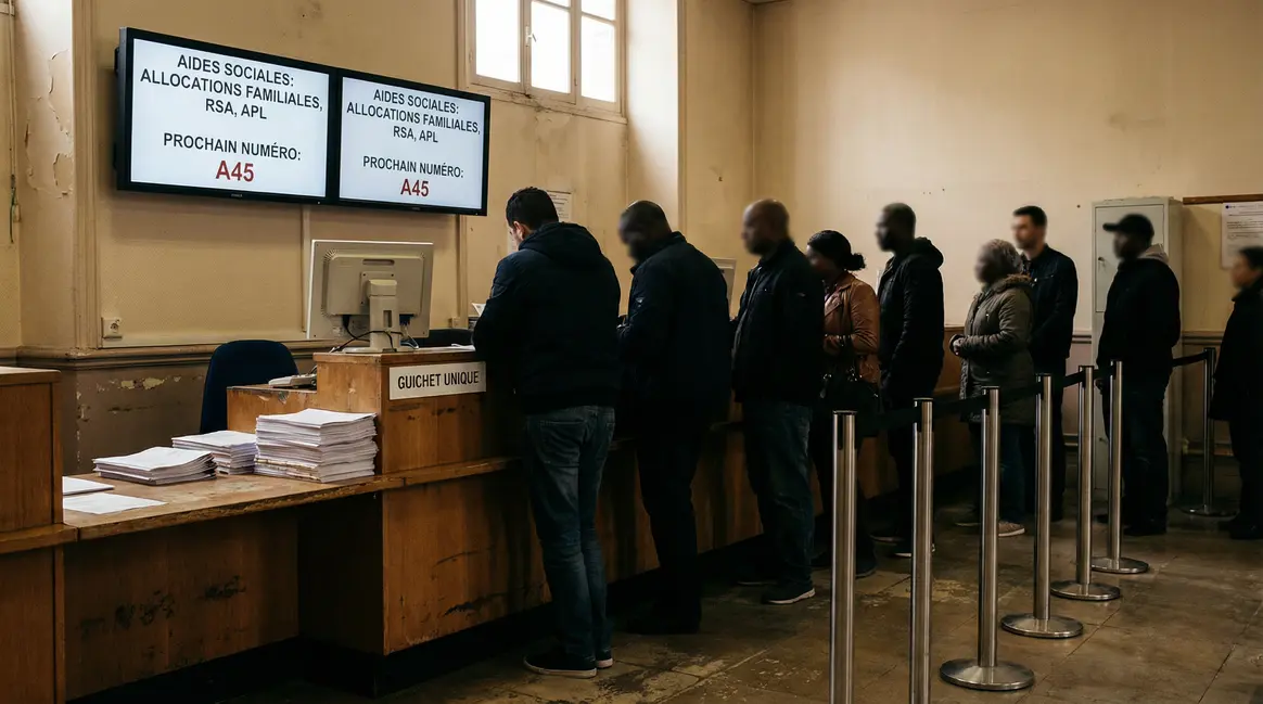 Image contrôle CAF DMDE 2026 en guichet administration aides sociales