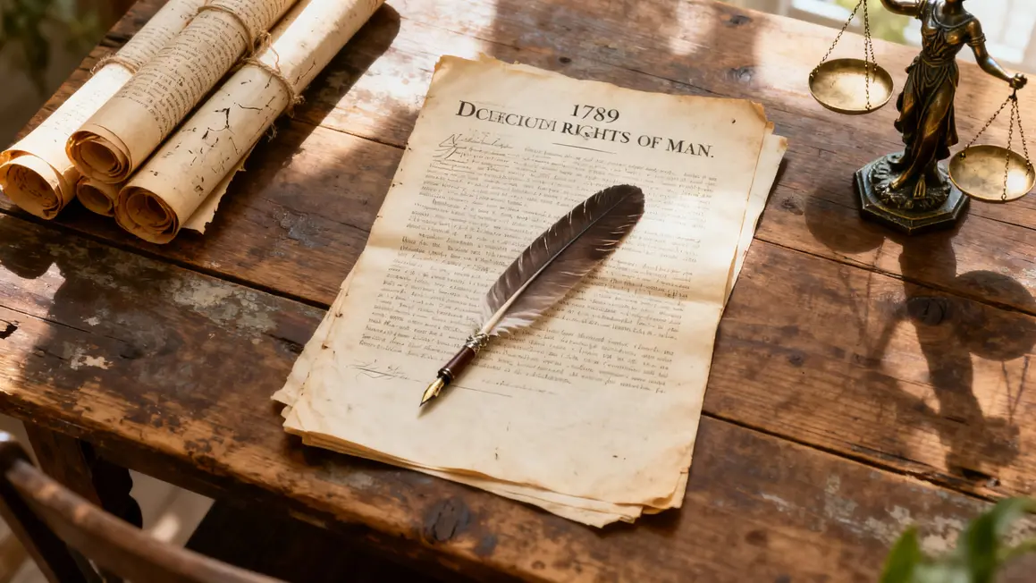 Déclaration 1789 et balance justice liberté