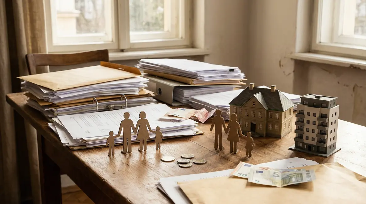 pile de documents donation familiale et abattements fiscaux