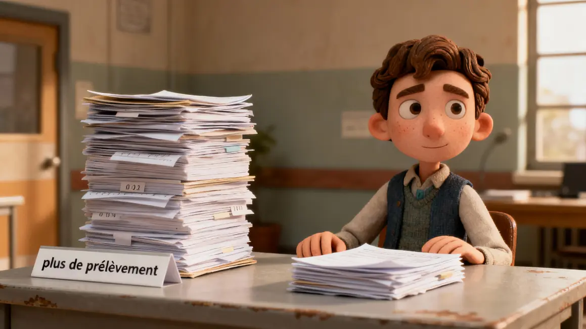 Comparaison piles papiers prélèvement CSG