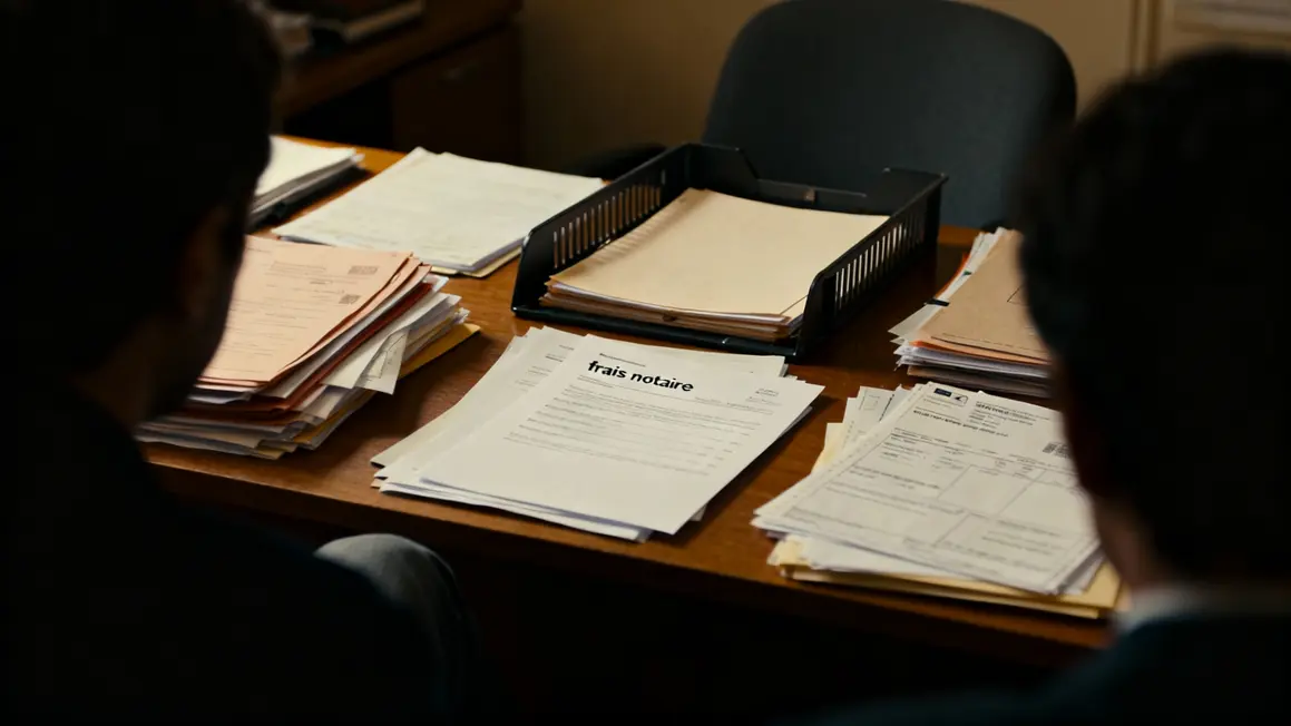 bureau administratif frais notaire succession