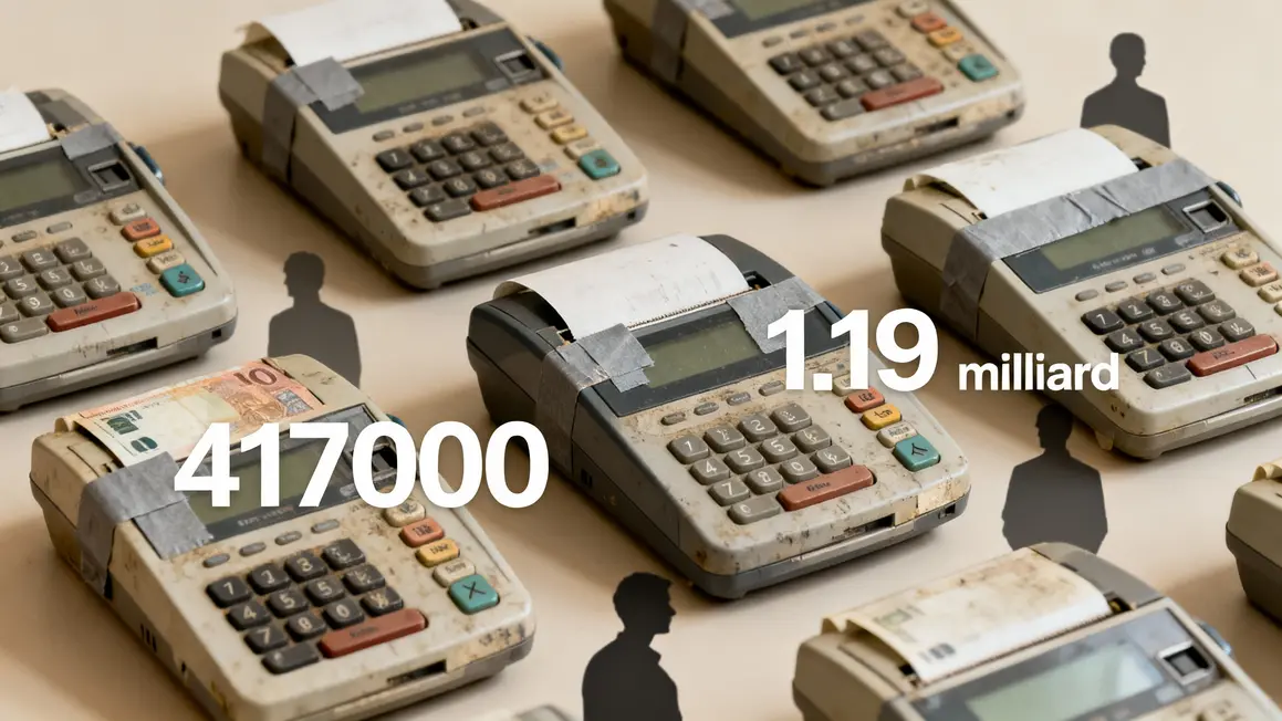 Infographie terminaux bancaires pirates, chiffres victimes fraude