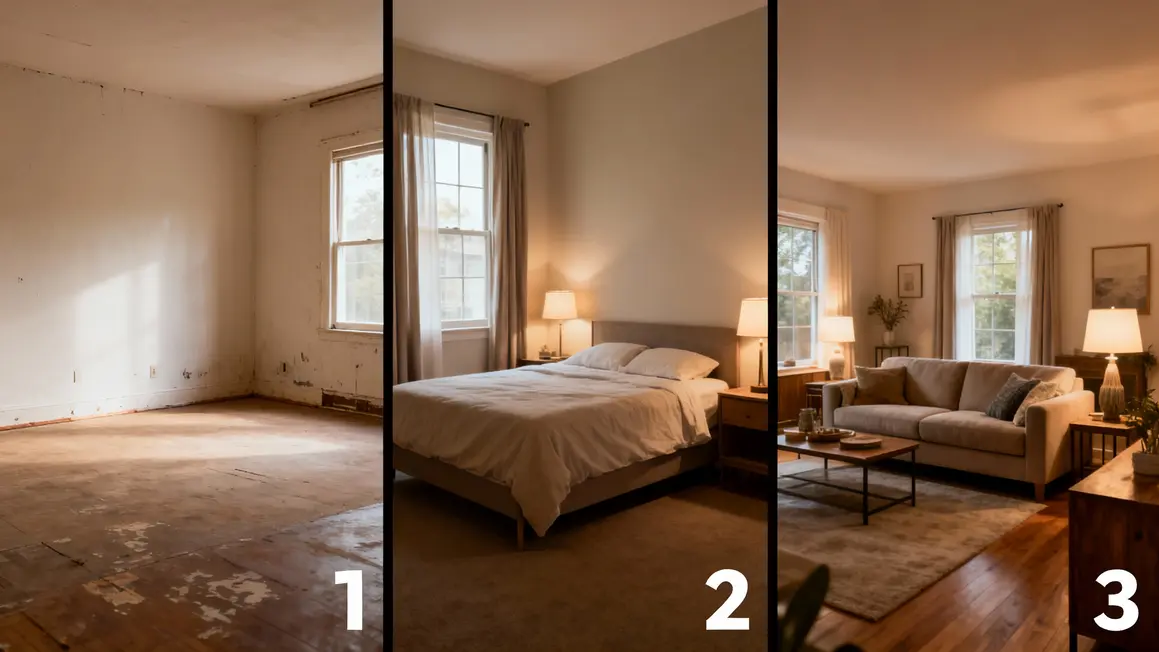 Trois etapes home staging Agen