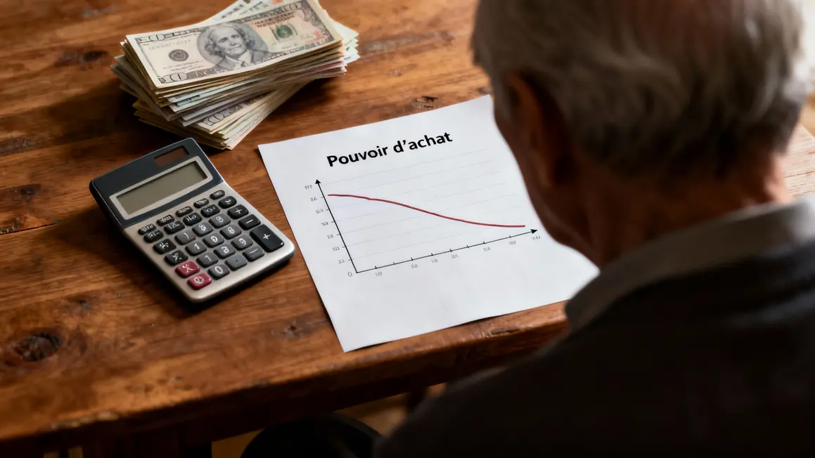 calculatrice factures graphique pouvoir achat en baisse
