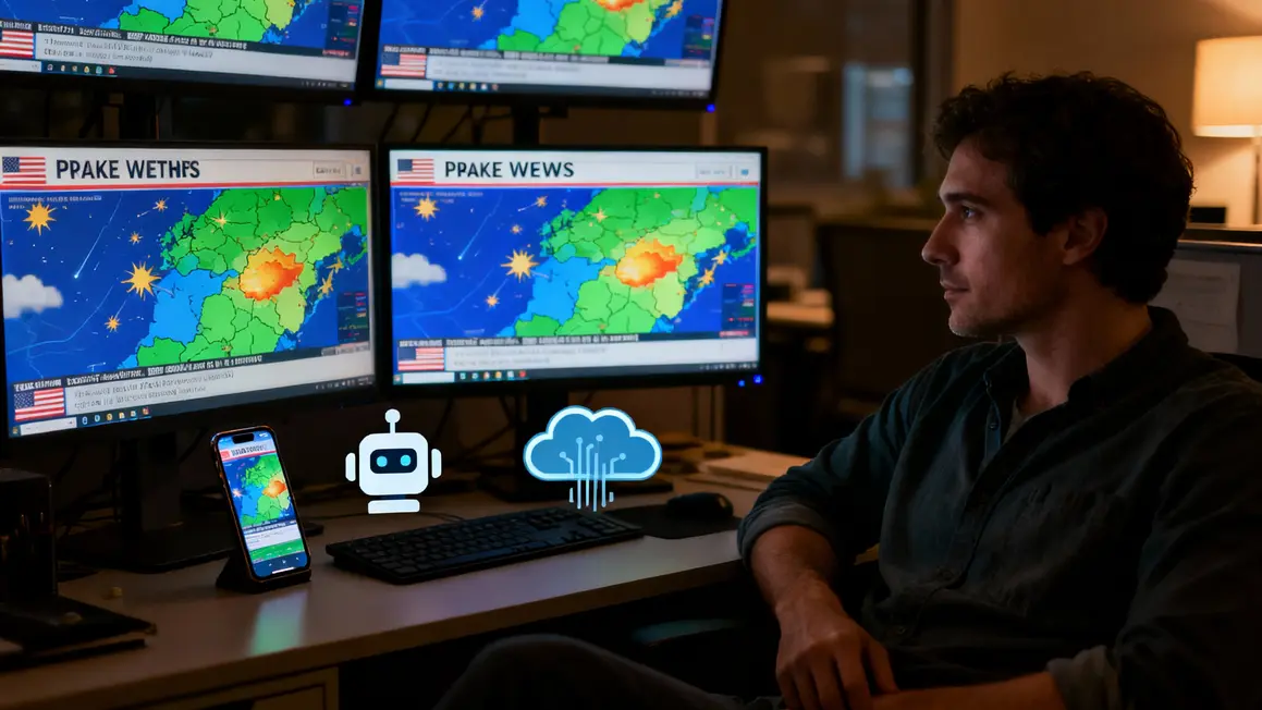 ia diffuse fausses cartes météo