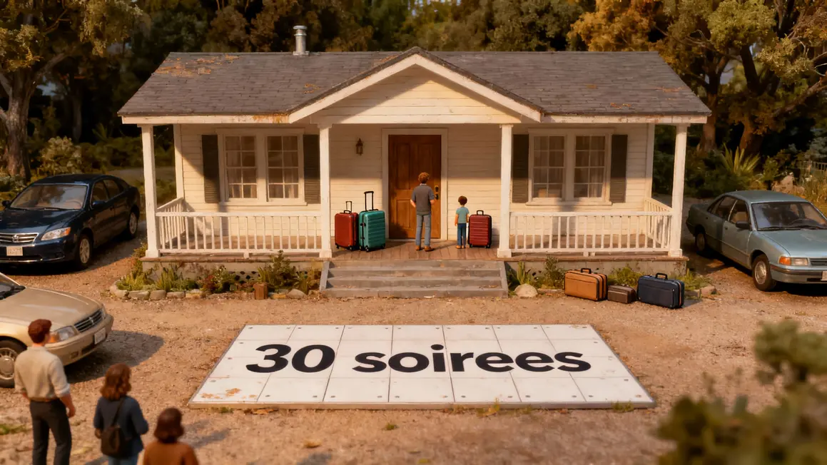 Maison Airbnb valises et voitures nuisances 30 soirees