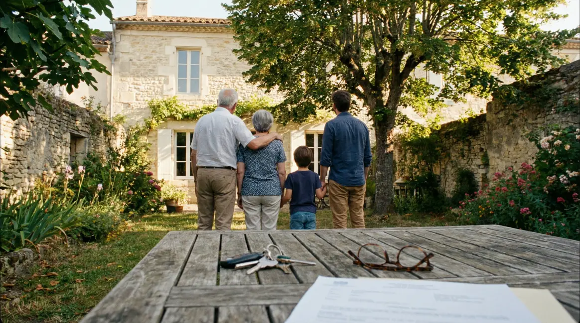 Maison familiale transmission donation usufruit