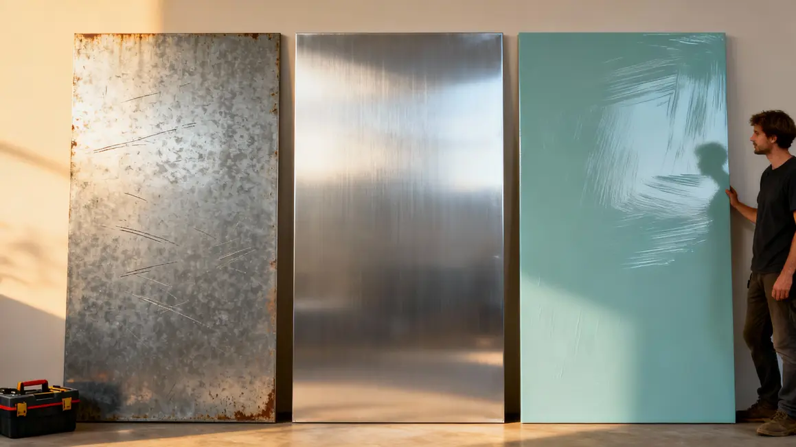 Comparatif panneaux festonnés acier aluminium