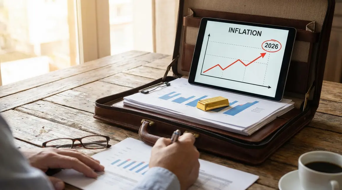 Portefeuille investissement 2026 avec or et inflation