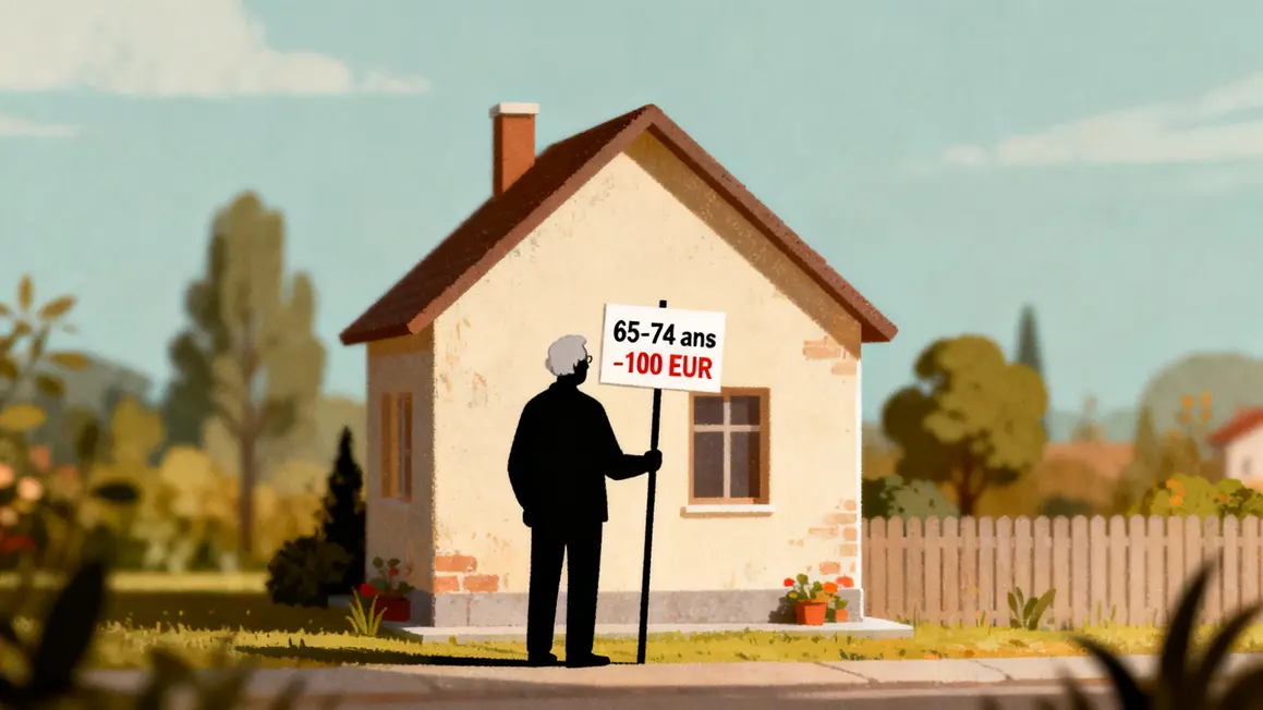 Réduction taxe foncière seniors 65-74 ans moins 100 euros