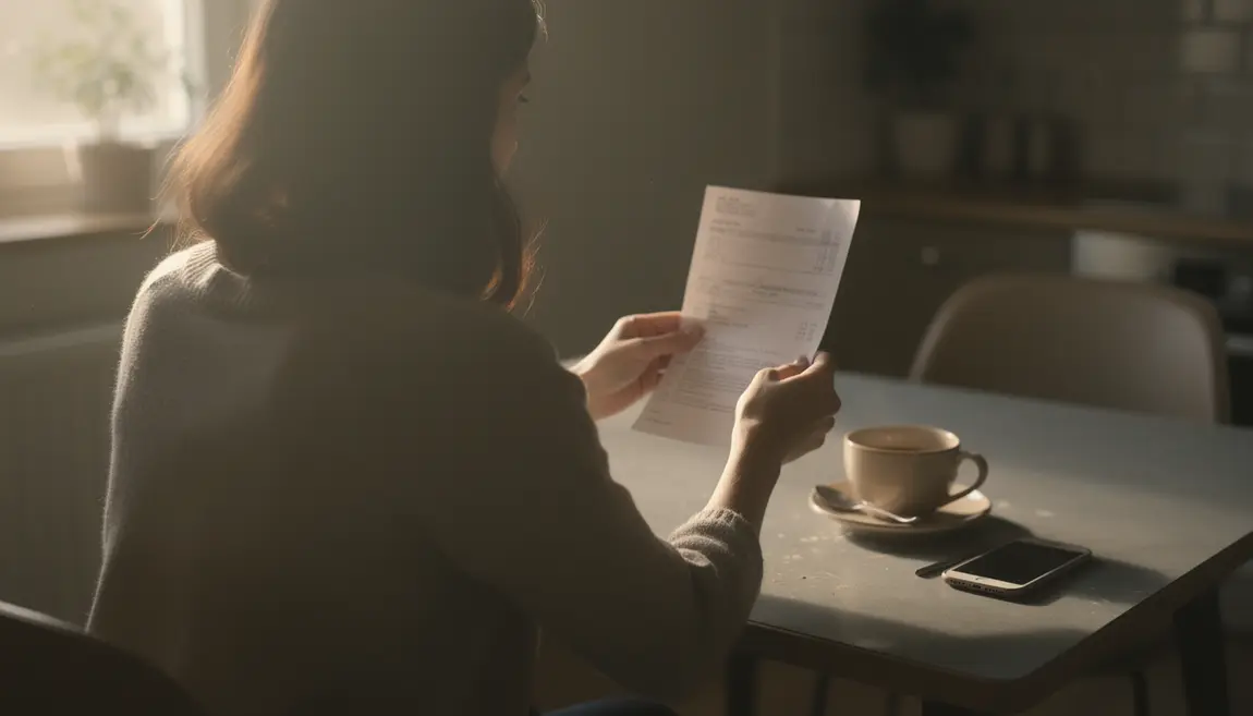 Femme découvre nouvelle règle sur son relevé bancaire