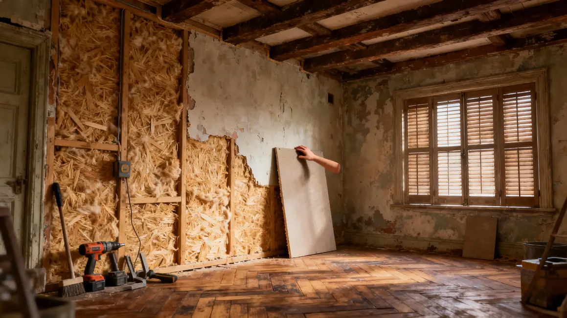 Isolation laine de bois maison ancienne Agen