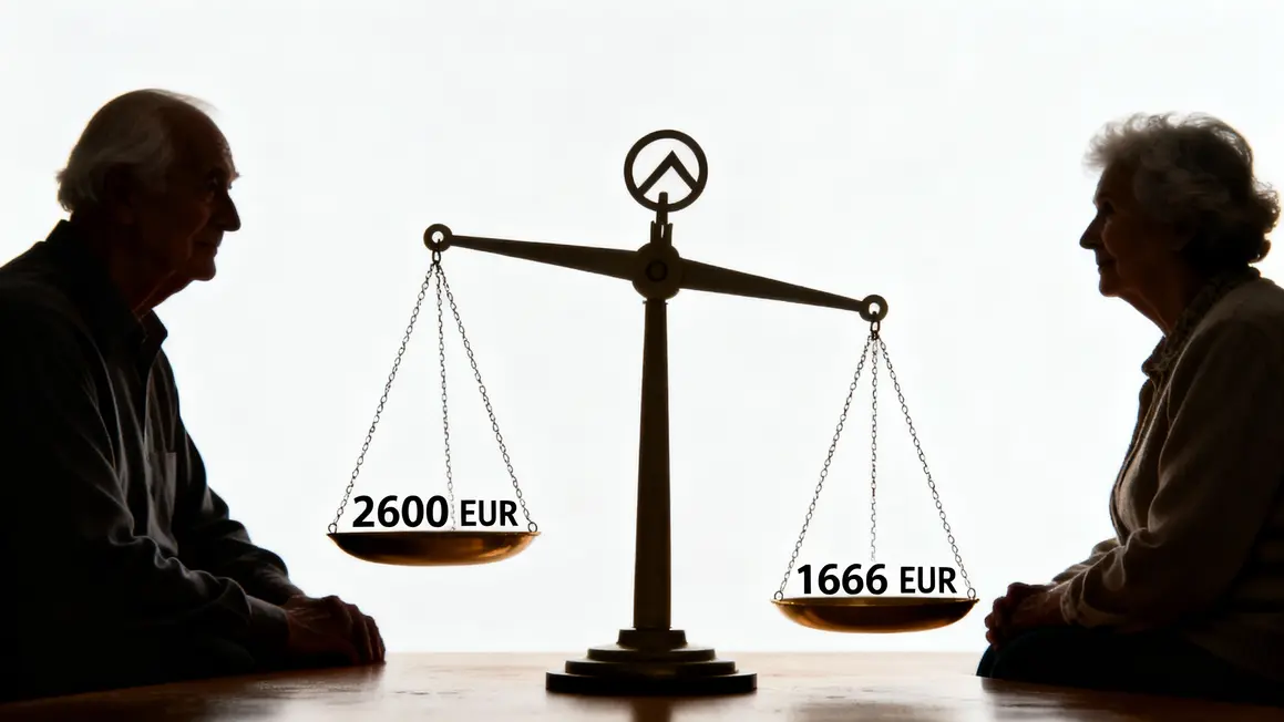 Graphique chiffres retraite 2600 euros 1666 euros