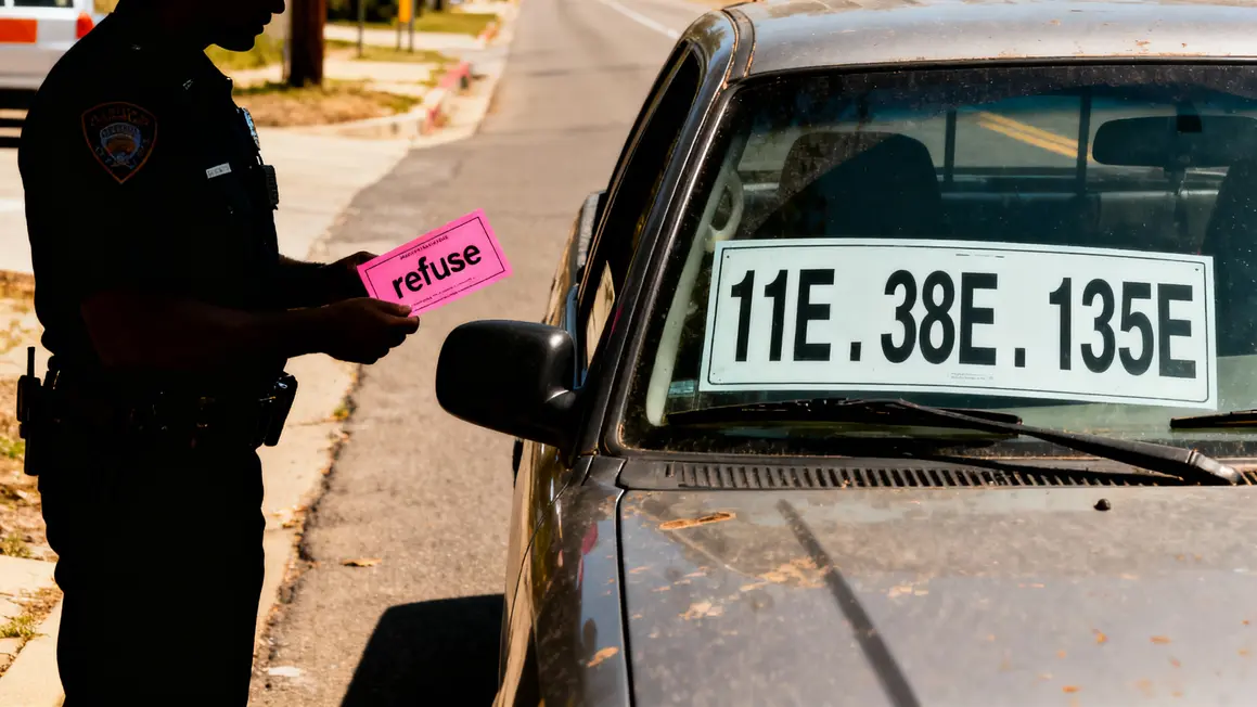 Amende controle routier permis rose refuse