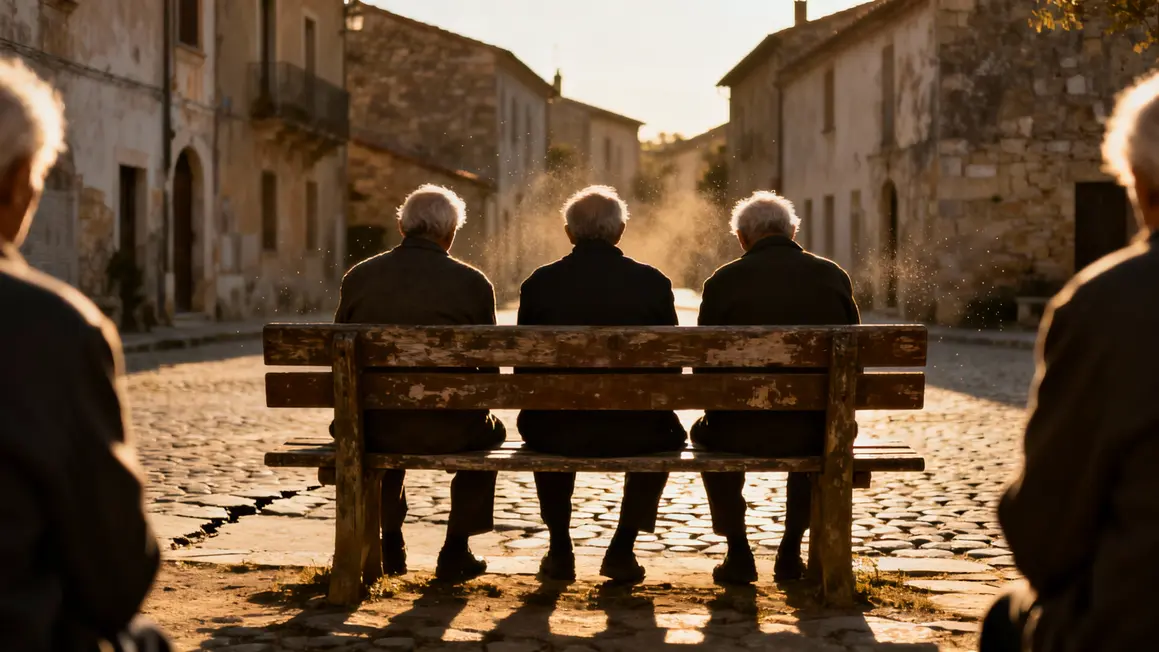 Banc village personnes âgées solitude réforme