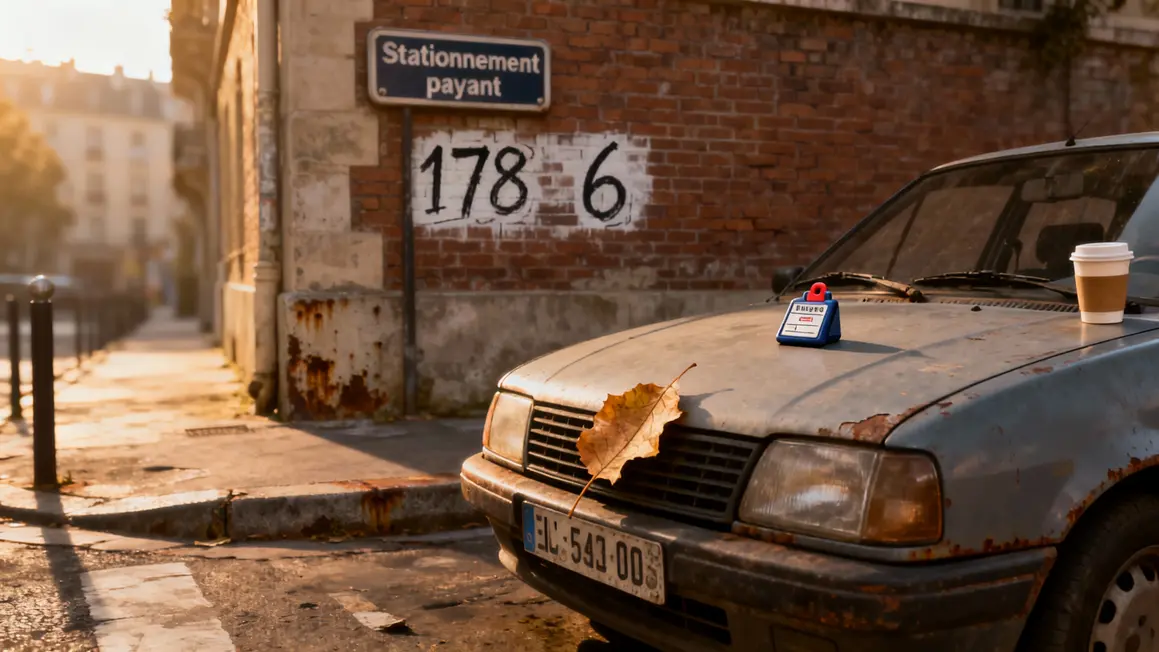 voiture plaque masquee stationnement payant