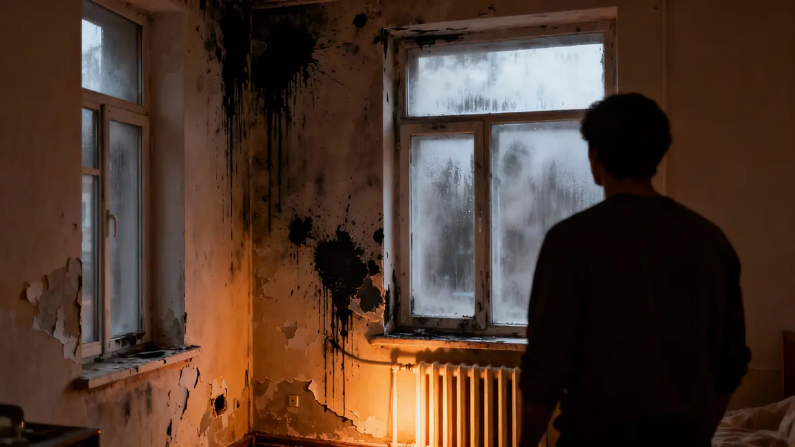 mur tache noire buée logement