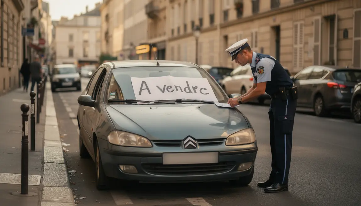voiture amende vente pare-brise en France
