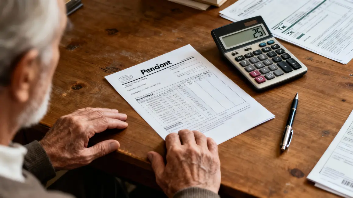 Feuille pension et calculatrice CSG