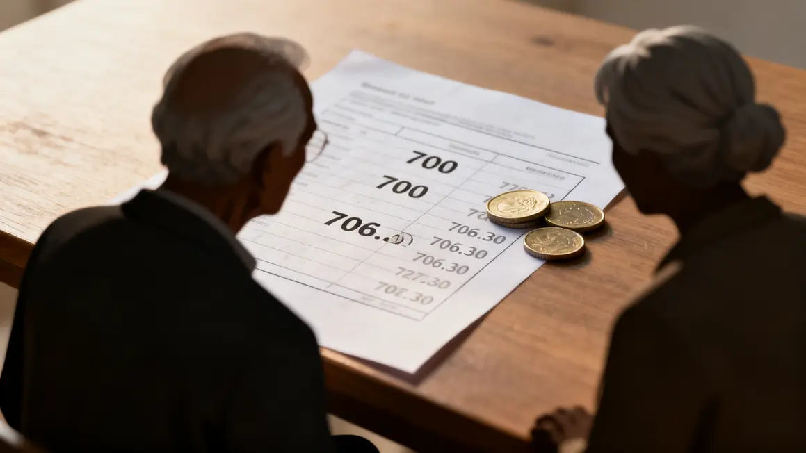 Feuille chiffres 700 706.30 seniors hausse retraite base