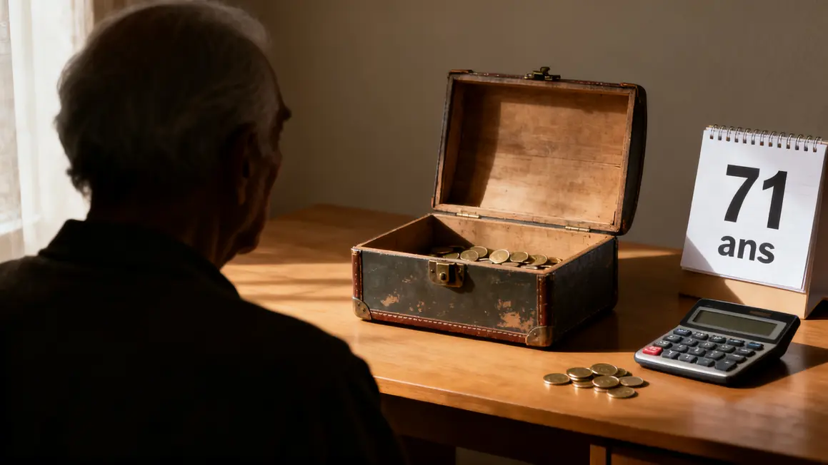Personne agee bureau coffre calendrier 71 ans pieces