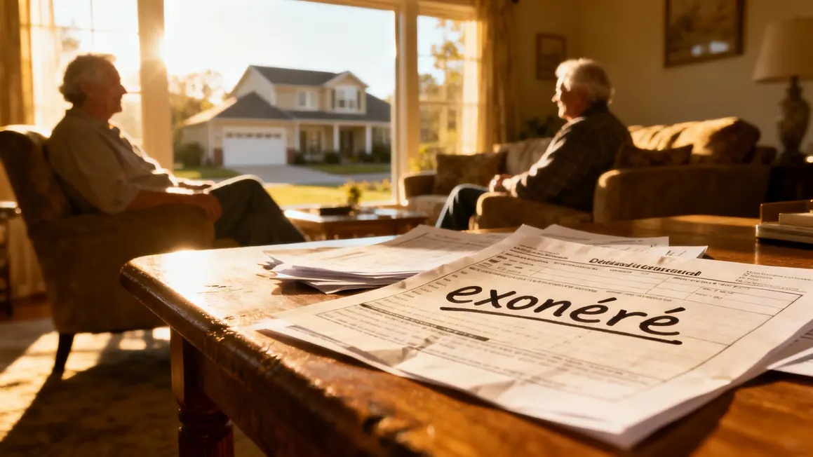 Seniors avec documents exonération taxe foncière 2026